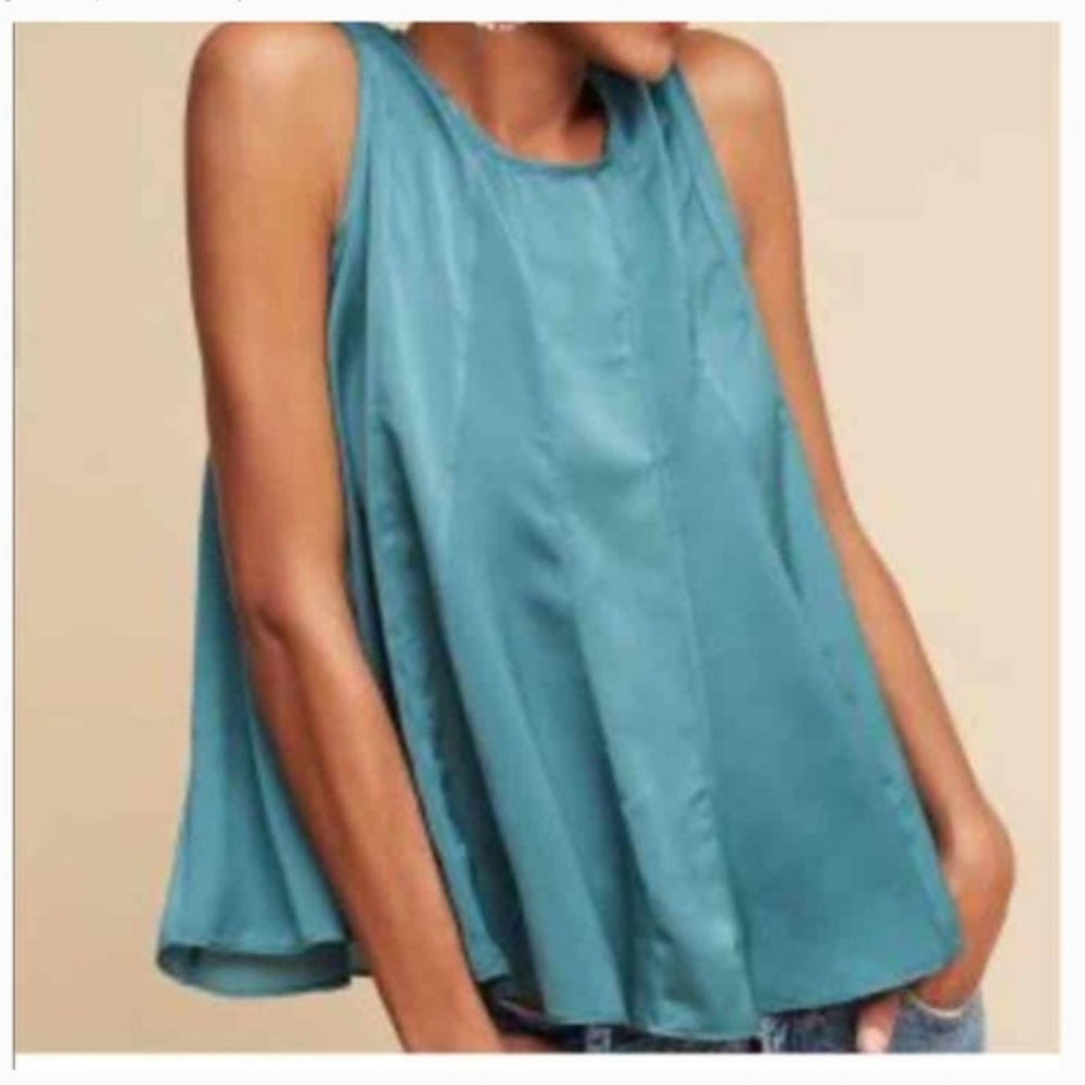 Anthropologie - Eri + Ali Turquoise Swing Tank
